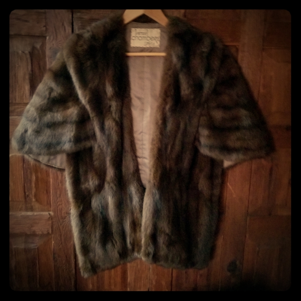 Russian sable mink mini jacket, shaw, cape
